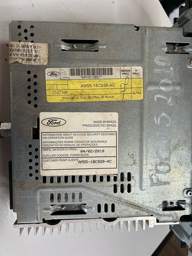 Radio  Mp3 Original Ford Focus Am5518c939ac - Imagem 6