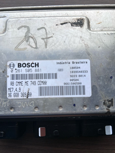 Módulo Injeção 0261s05881 /9666836980 Peugeot 207/c3 - Imagem 2