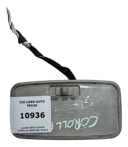 Luz De Teto Toyota Corolla 2005 Cod. 91012
