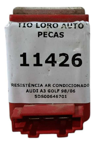 Resistência Ar Condicionado A3 Golf 98 2000 2002 2004 2006  - Imagem 3
