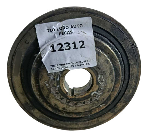 Polia Virabrequim Peugeot 307 C4 C5 2.0 16v 9641741980 - Imagem 3