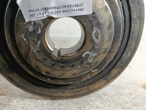 Polia Virabrequim Peugeot 307 C4 C5 2.0 16v 9641741980 - Imagem 4