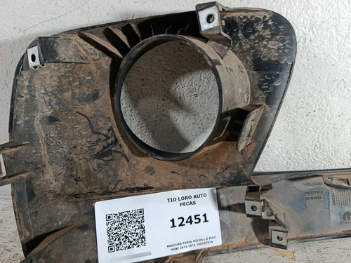 Moldura Farol Milha L.e Fiat Mobi 2018 2019 100227519 Preto Esquerdo - Imagem 5