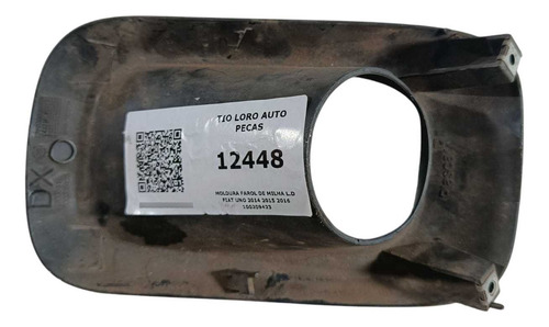 Moldura Farol De Milha L.d Fiat Uno 2014 2015 2016 100209423 Preto Direito - Imagem 2