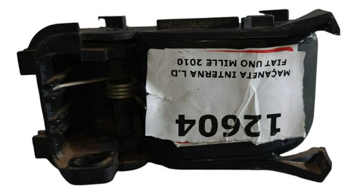 Maçaneta Interna L.d Fiat Uno Mille 2010 Preto Dianteira/traseira - Imagem 3