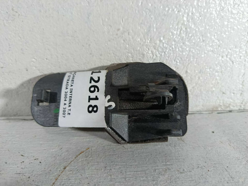 Maçaneta Interna T.e Fiat Strada 2004 A 2007 Preto Traseira - Imagem 4