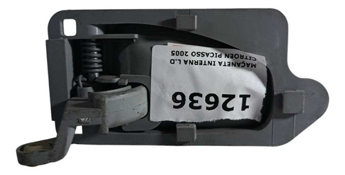 Maçaneta Interna L.d Citroen Picasso 2005 Cinza Dianteira/traseira - Imagem 3