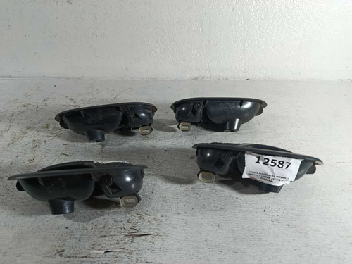 Jogo 4 Maçanetas Internas Renault Logan 2015 A 2020 Original Preto Dianteira/traseira - Imagem 5