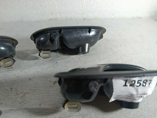 Jogo 4 Maçanetas Internas Renault Logan 2015 A 2020 Original Preto Dianteira/traseira - Imagem 6