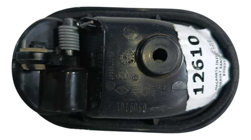 Maçaneta Interna D.d Renault Sandero 2018 8200733847 Prata Dianteira - Imagem 3