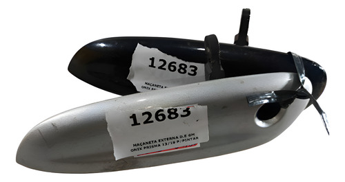 Maçaneta Externa D.e Gm Onix Prisma 13/19 P/pintar Preto Dianteira