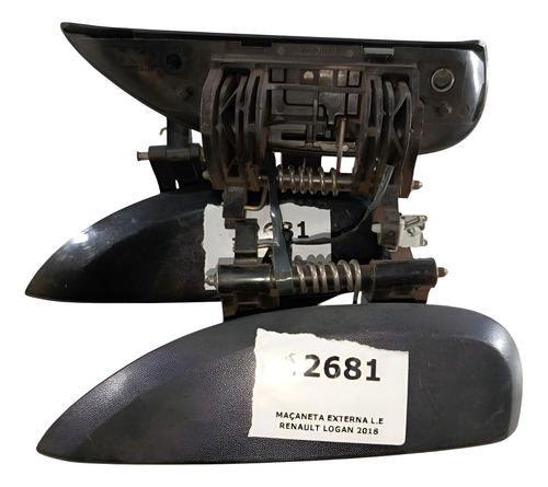 Maçaneta Externa L.e Renault Logan 2018 P/pintar Preto Dianteira/traseira