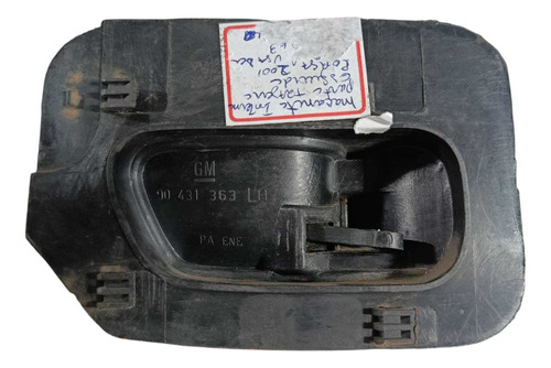 Maçaneta Interna T.e Gm Corsa 2001 90431363 Preto Traseira - Imagem 3