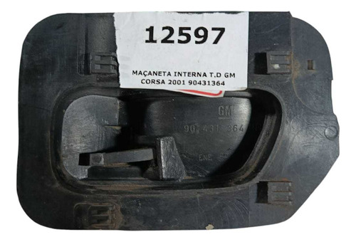 Maçaneta Interna T.d Gm Corsa 2001 90431364 - Preto - Traseira - Imagem 4