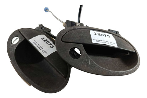 Maçaneta Externa D.d Gm Corsa Montana 2005 P/pintar Preto Dianteira - Imagem 2