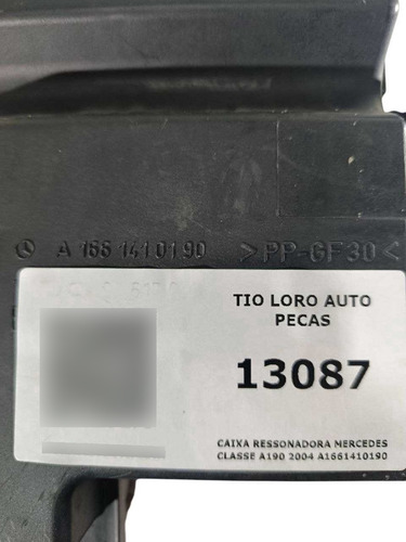 Caixa Ressonadora Mercedes Classe A190 2004 A1661410190 - Imagem 5