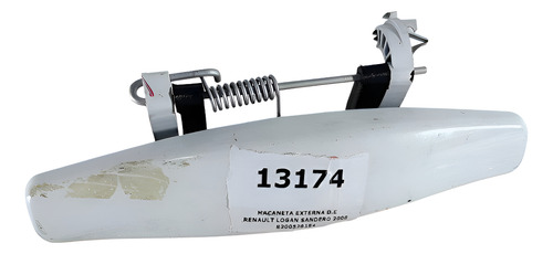 Maçaneta Externa D.e Renault Logan Sandero 2008 8200526154 Branco Dianteira/traseira