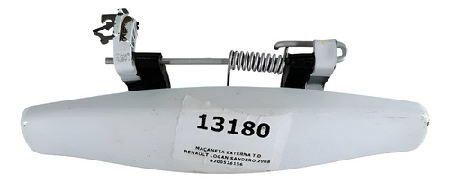 Maçaneta Externa T.d Renault Logan Sandero 2008 8200526156 Branco Traseira