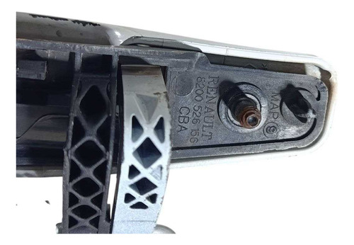 Maçaneta Externa T.d Renault Logan Sandero 2008 8200526156 Branco Traseira - Imagem 3