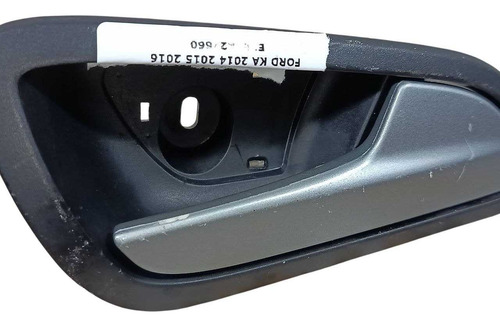 Maçaneta Interna Porta D.d Ford Ka 2014 2015 2016 E3b5a22660 Preto Dianteira - Imagem 3