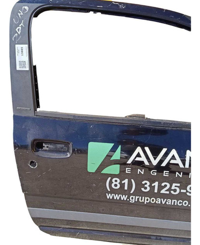 Porta Dianteira Direita Fiat Uno Vivace 2p 2014 2015  Dianteira Direito Preto - Imagem 4