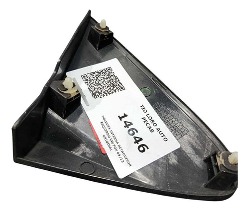 Moldura Interna Retrovisor Esquerdo Vw Fox 09/13 Original Preto - Imagem 3