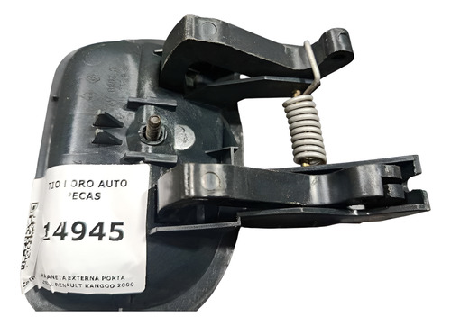 Maçaneta Externa Porta Lateral Renault Kangoo 2000 Preto Dianteira
