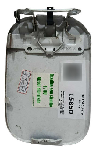 Pórtinhola Do Tanque Renault Sandero 2014  Branco Branco 2014 - Imagem 3