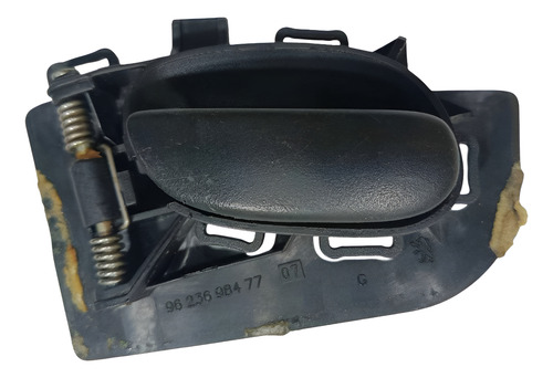 Maçaneta Interna Diant Esquerda Peugeot 206-207 2001-2012 Preto Dianteira