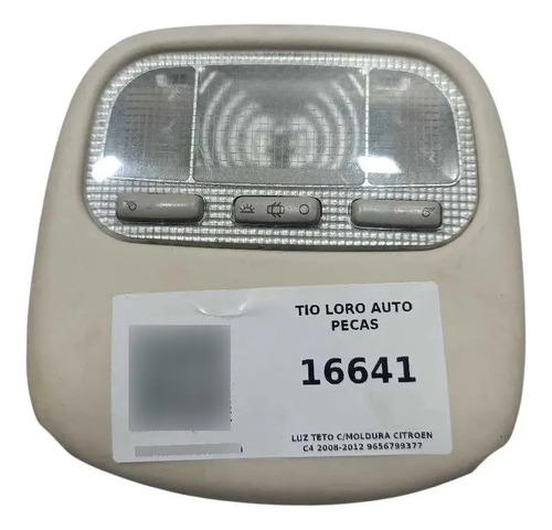 Luz Teto C/moldura Citroen C4 2008-2012 9656799377