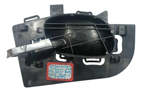 Maçaneta Int. L/d Diant. Ou Tras. Peugeot 206 207 2006-12 Preto Dianteira - Imagem 7