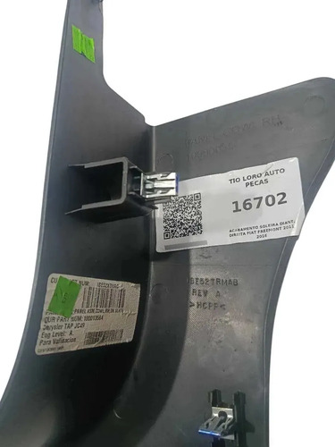 Acabamento Soleira Diant. Direita Fiat Freemont 2011-2016 Preto - Imagem 4