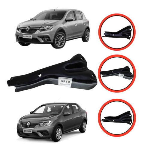 Suporte Alca Retirar Motor Renault Duster Captur 1.6 2017... Preto