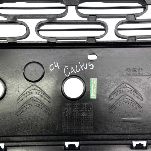 *grade Central Para-choque Citroen C4 Cactus 2019/2020 Preto Ambos Lados - Imagem 2