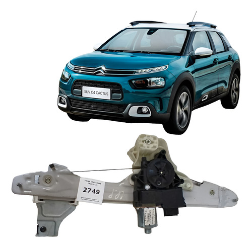 Maquina Vidro Elétrico Traseira Esquerda C4 Cactus - Imagem 1