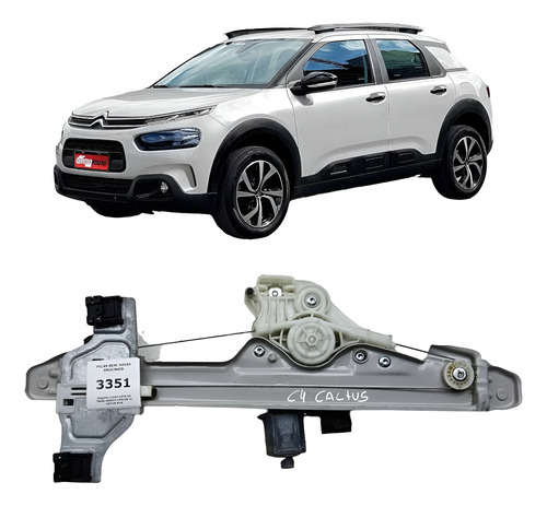 Máquina Vidro Elétrico Traseiro Direita C4 Cactus 2018 - Imagem 1