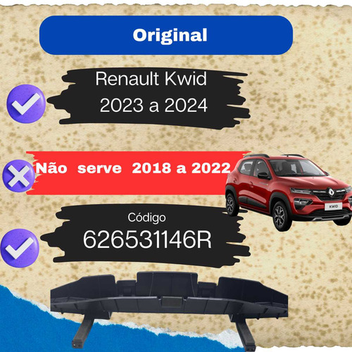 *defletor Inferior Radiador Renault Kwid 22 A 24 626531146r - Imagem 3