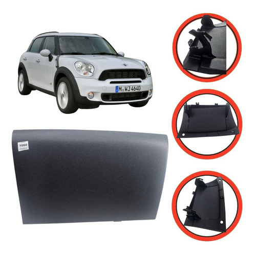 *tampa Porta Luvas Mini Cooper 2009 A 2013 - Imagem 1