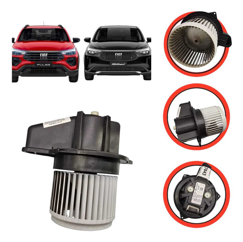 *ventilador Interno Da Evaporadora Fiat Pulse Fastback 22/25 Preto - Imagem 1