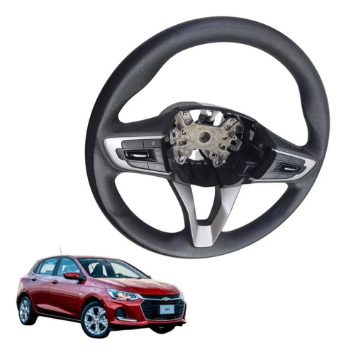 Volante Chevrolet Gm Onix Plus 1.0t  2020 A 2024 Preto - Imagem 1