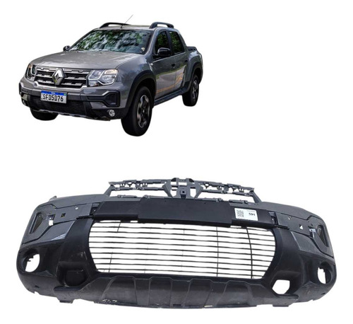 *para-choque Dianteiro Renault Oroch  2024 Preto - Imagem 1