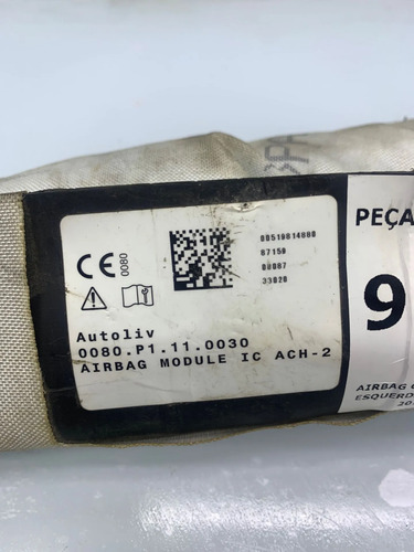 Airbag Cortina Lateral Esquerda Jeep Compass 2017/2019 Cinza - Imagem 4