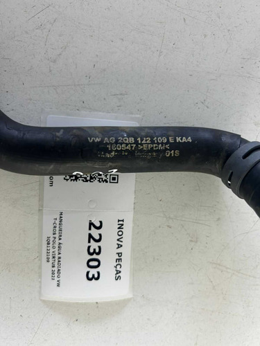 Mangueira Água Radiado Vw T-cros Polo Virtus 2021 2qb122109  - Imagem 2