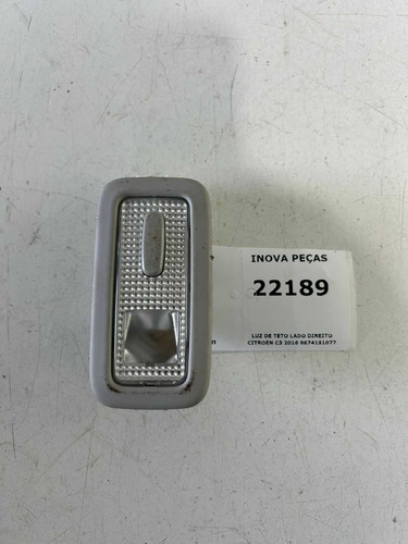 Luz De Teto Lado Direito Citroen C3 2016 9674191077