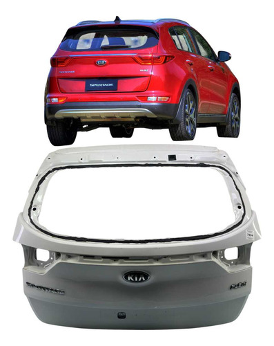 Tampa De Mala Kia Sportage 2017 2018 2019 2020  2021 Branco - Imagem 1
