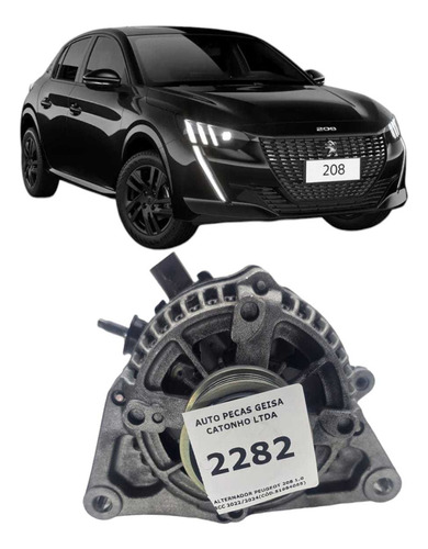 *alternador Peugeot 208 1.0 3cc 2022/2024(cód.51984065) - Imagem 1