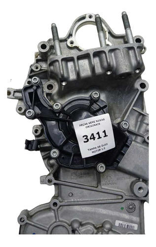 Tampa De Óleo Motor Citroen C3 1.0 2023 A 2025 Original Cinza - Imagem 2