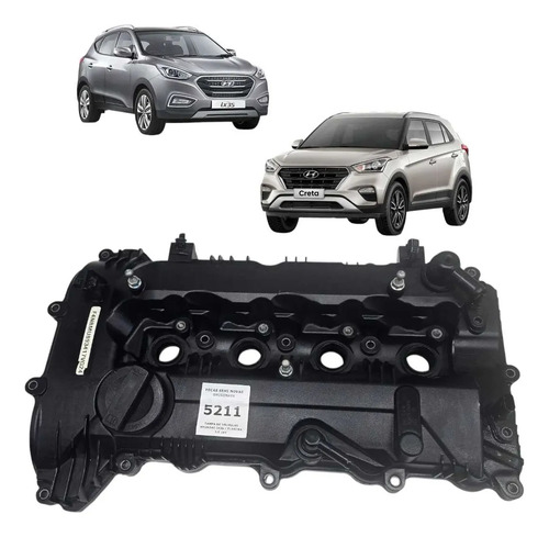 *tampa De Valvula Creta Ix35 2.0 Elantra 1.8 16v 224102e000 Preto