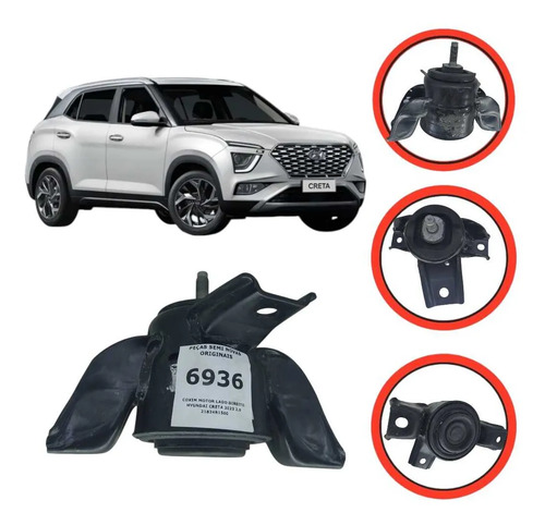 Coxim Motor Lado Direito Hyundai Creta 2023 2.0 