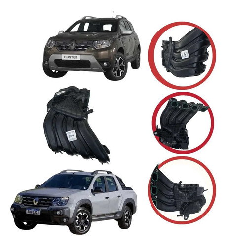 Coletor Admissão Duster/captur/ Oroch 1.6 16v Sem Sensor - Imagem 1